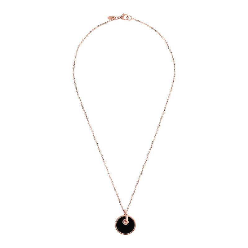 Bronzallure Alba Round Disc Necklace