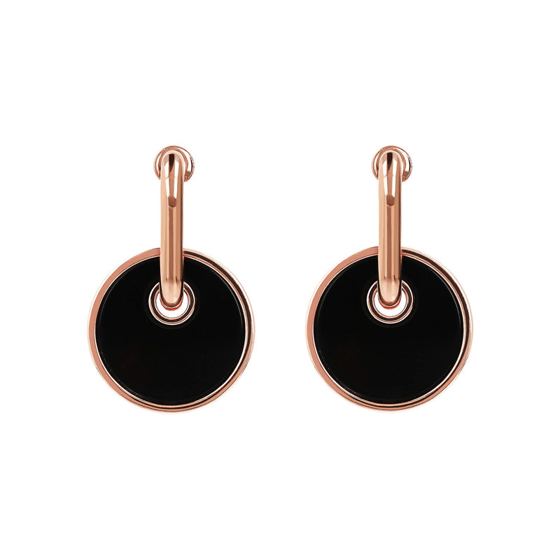 Bronzallure Alba Round Disc Earrings