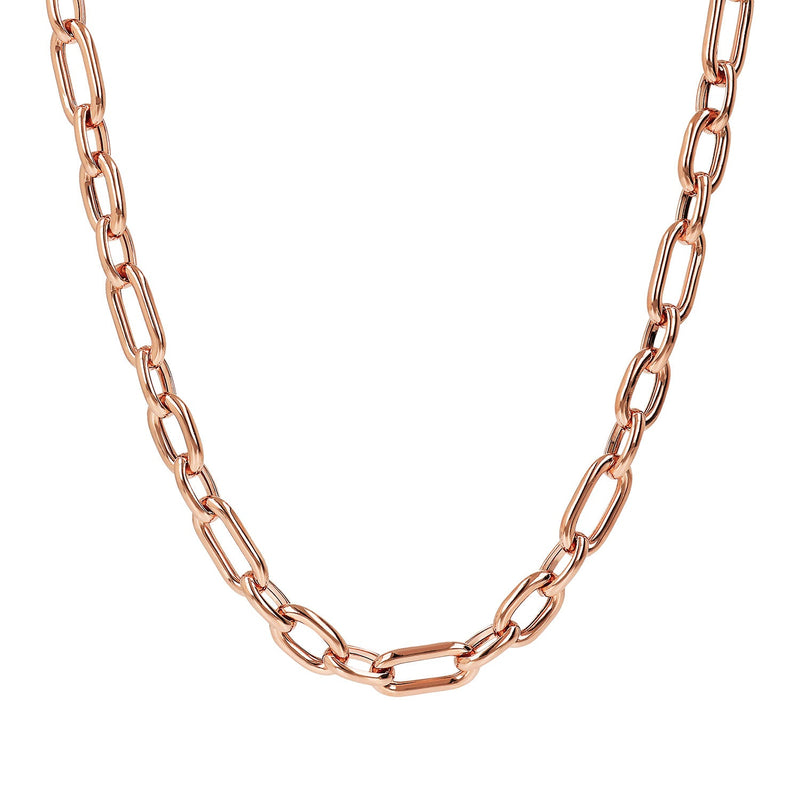 Bronzallure Purezza Oval Link Necklace 50cm