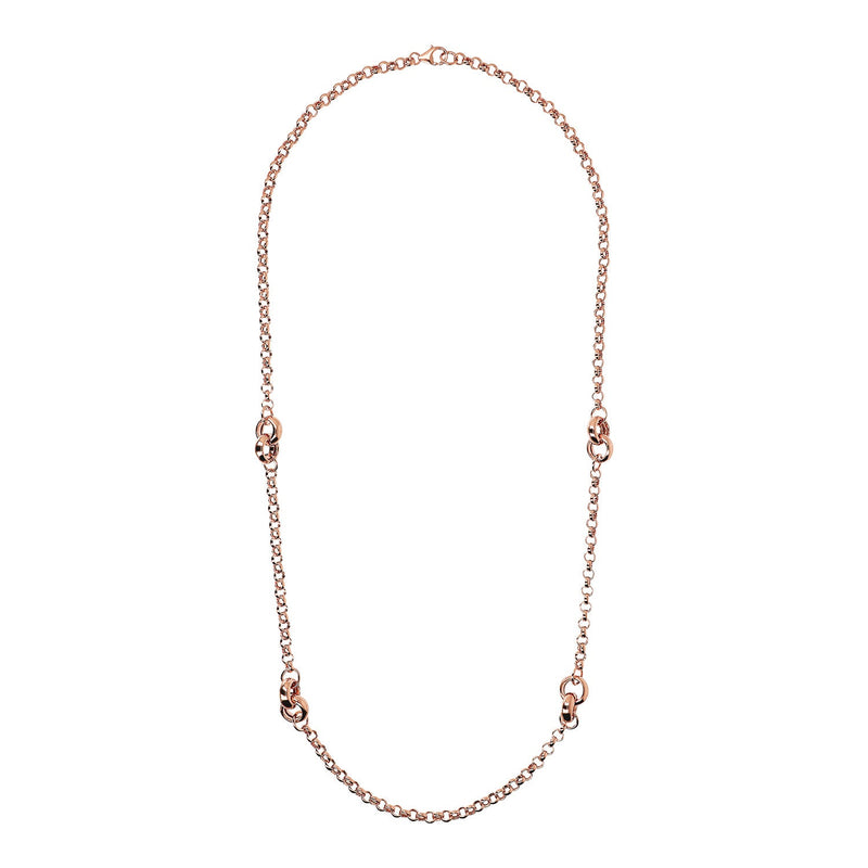 Bronzallure Purezza Long Rolo Link Necklace