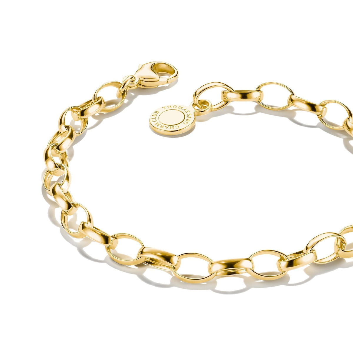 Thomas Sabo Gold-Tone Stainless Steel Charm Club Bracelet CX0031SY-15 view 2