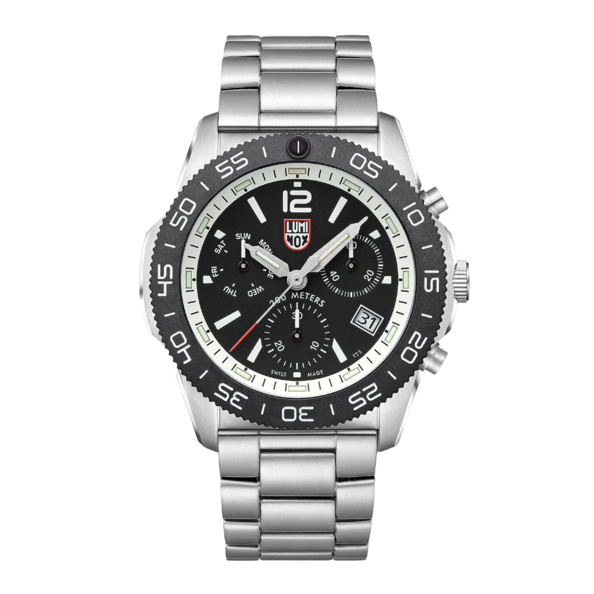 Luminox Pacific Diver Chronograph Black Dial Stainless Steel Watch XS.3141.M