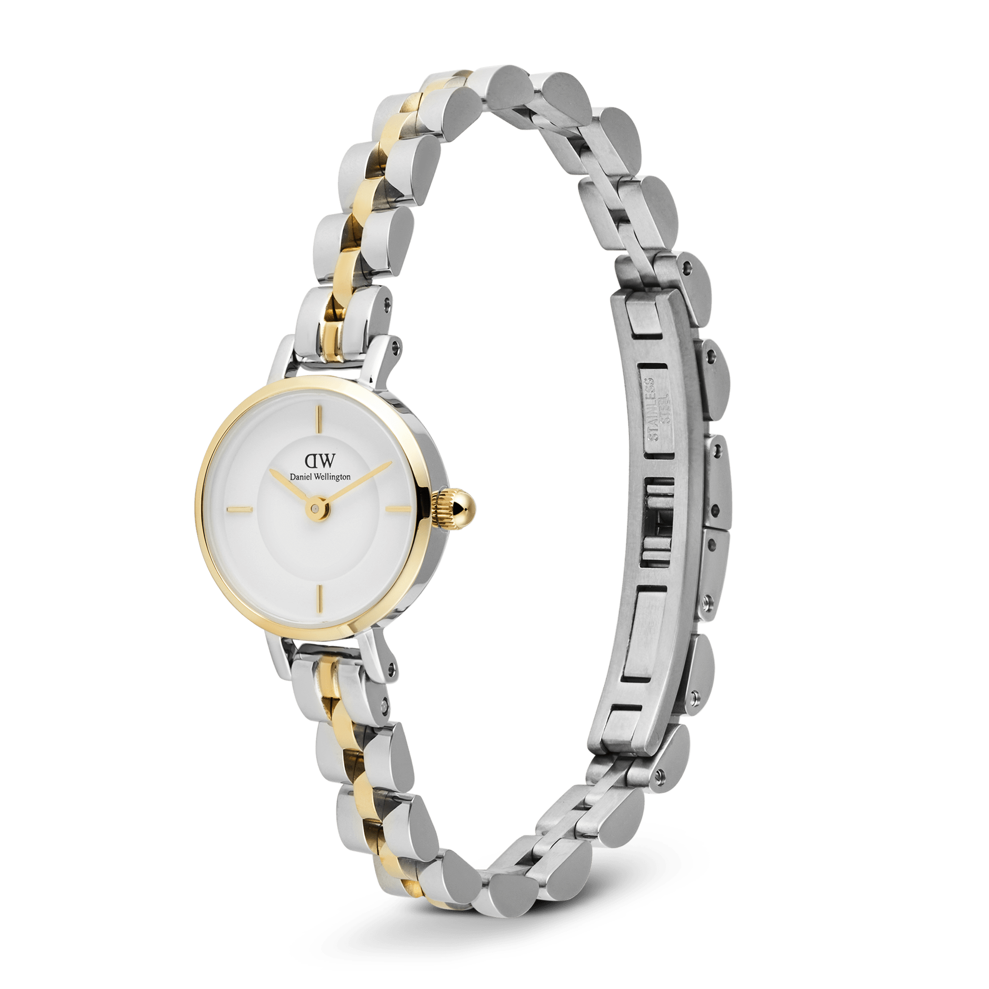 Daniel Wellington Petite Mini Arch 3-Link Two Tone Gold DW00100923