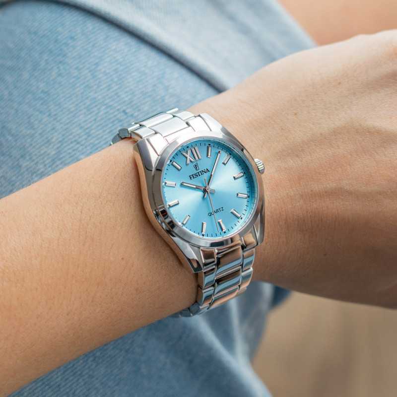 Festina Alegría Collection Blue Dial Stainless Steel Women's Watch F20622/3