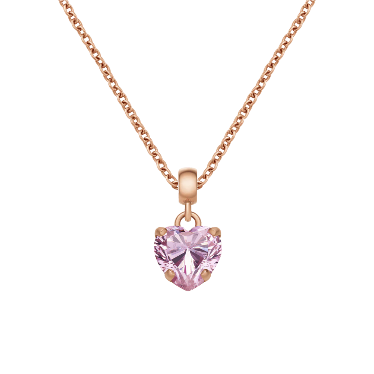 Daniel Wellington Heart Pink Crystal Rose Gold Charm DW00400425