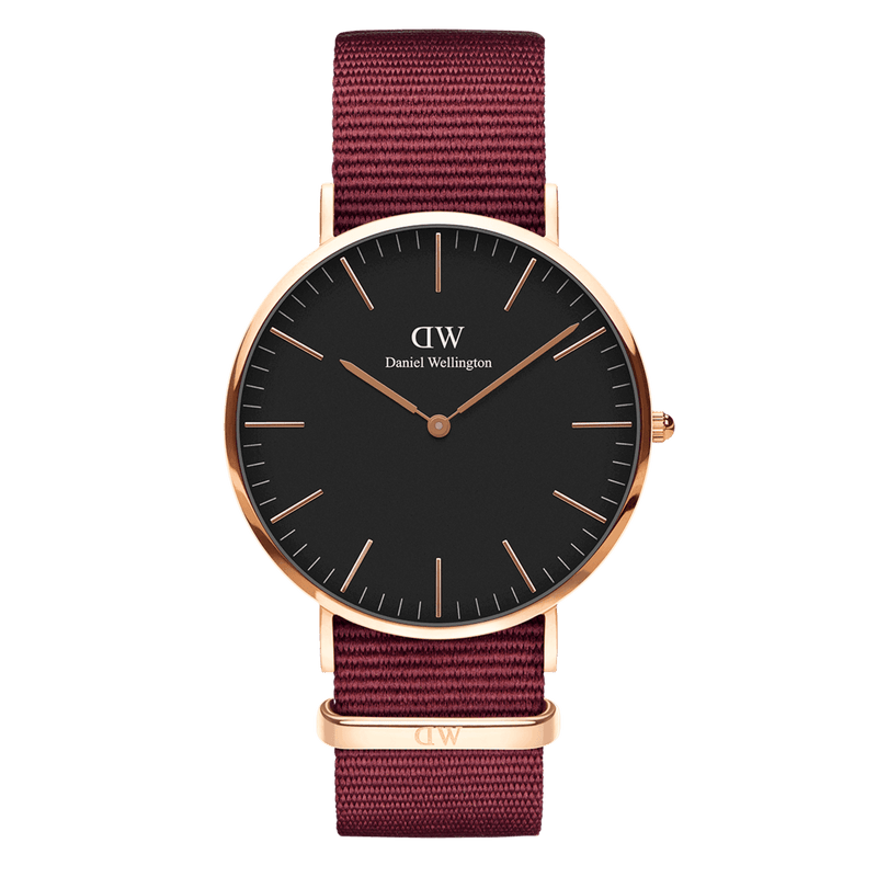 Daniel Wellington Classic 40mm Roselyn Black Dial Watch DW00100269