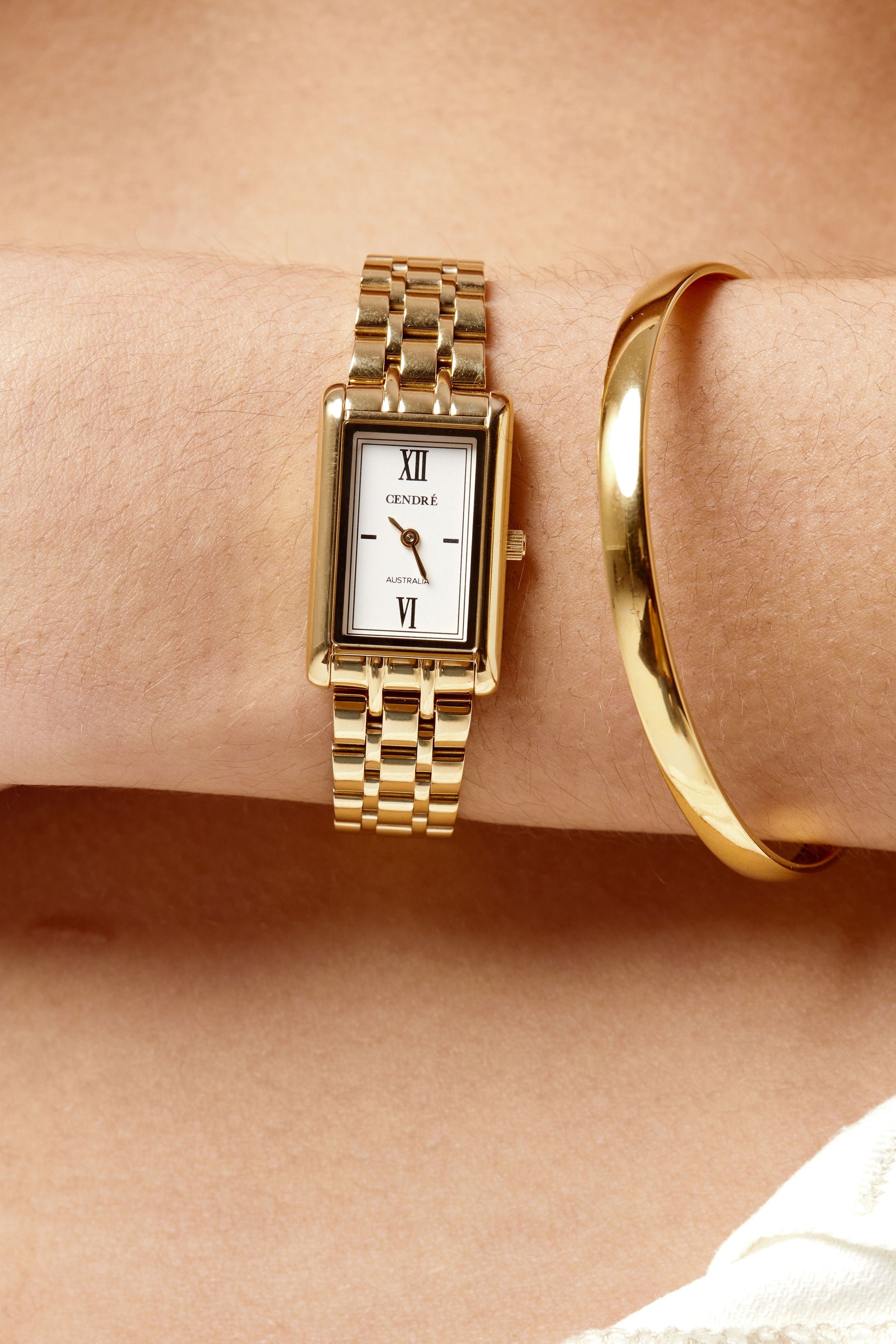 Cendré Kelly White Dial 14K Gold Women's Watch — view 2