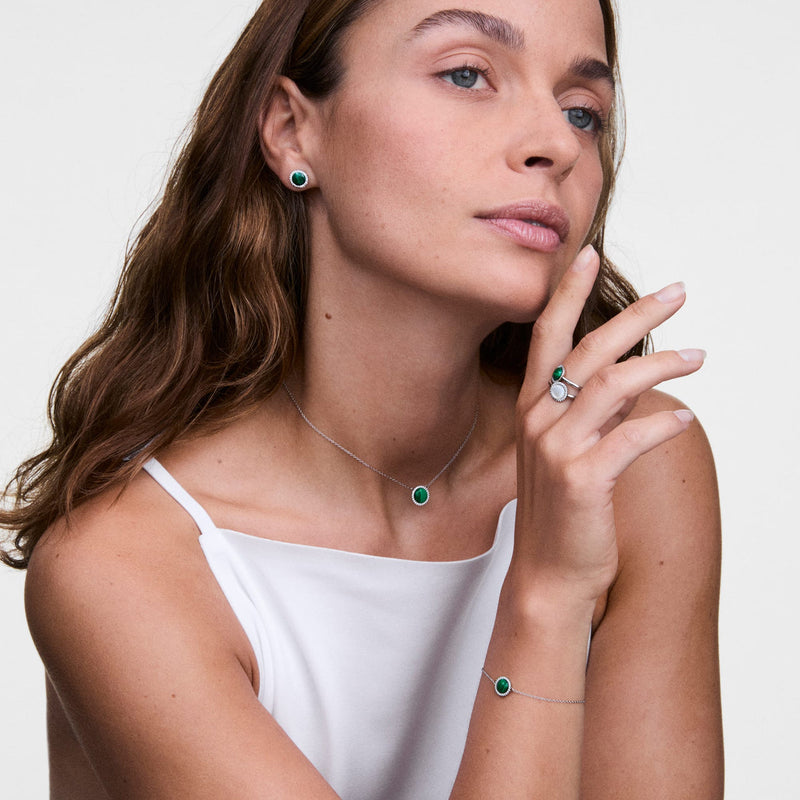 Daniel Wellington Audrey Malachite Silver Ring