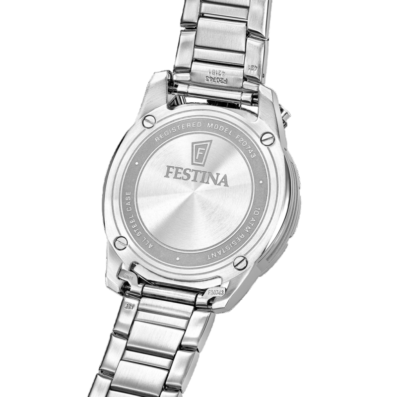 Festina Bullhead Blue Dial Stainless Steel Bracelet Watch f20743/1