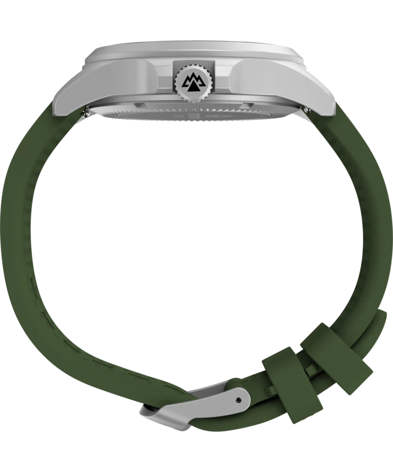 Timex Expedition® Field Post Solar Green Rubber Band Black Dial Watch TW2Y31600