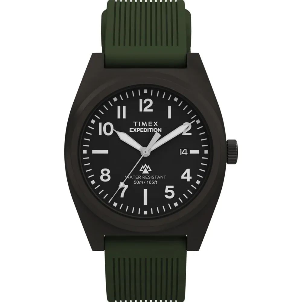 Timex Expedition Capstone Black Case and Dial Green Band TW2Y18000