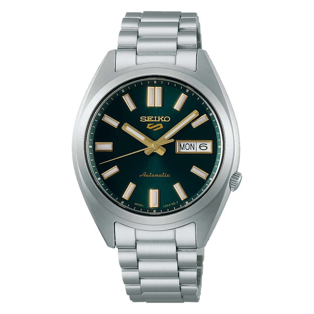 Seiko Everyday Carry SNXS Series Green Dial Stainless Steel Band SRPL57K
