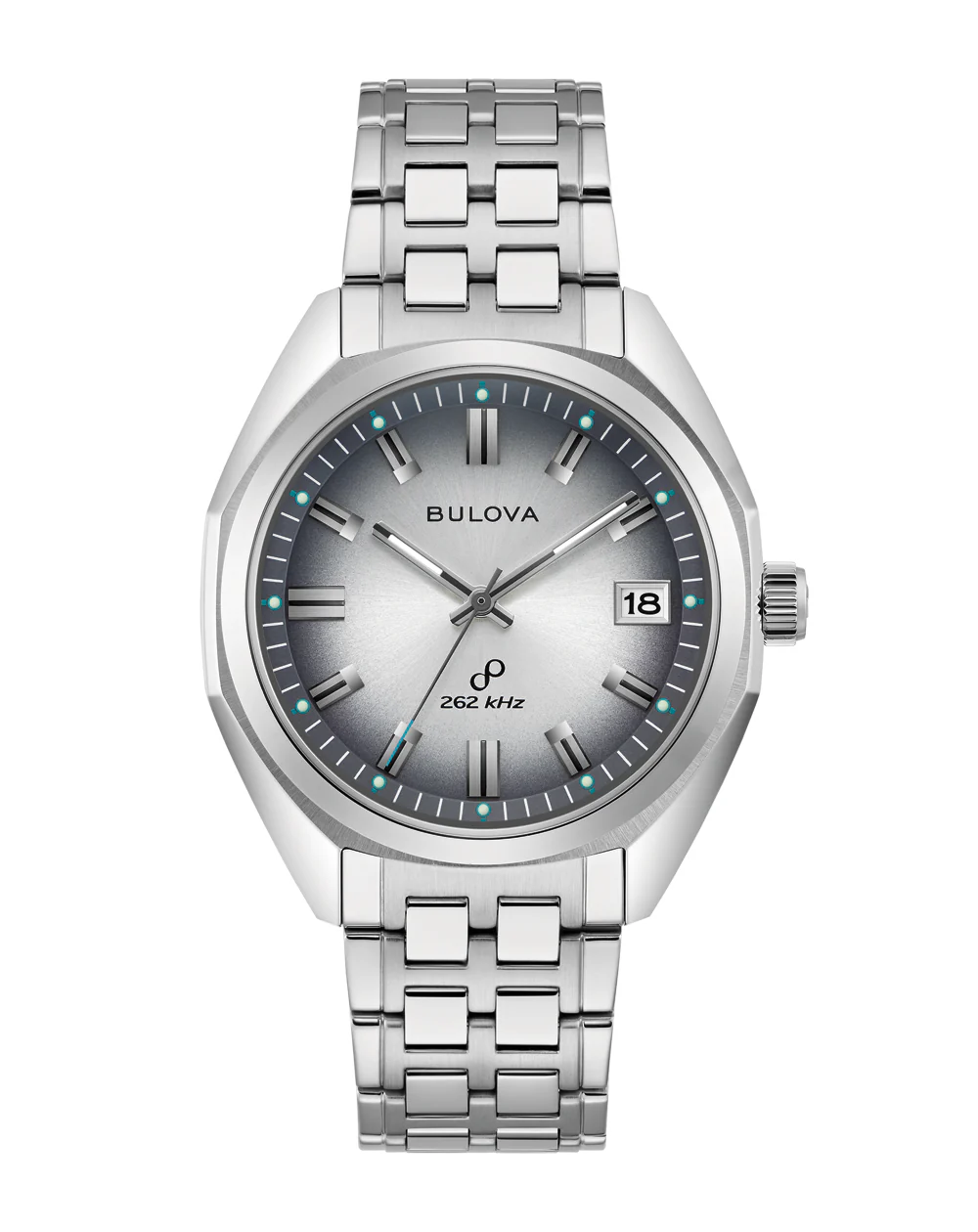 Bulova Classic Jet Star Stainless Steel Band Grey Dial Watch 96B472