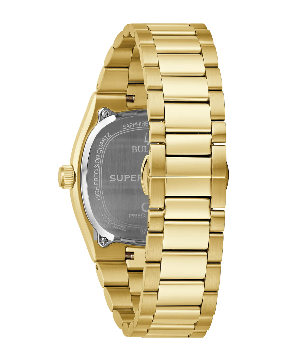 Bulova Super Seville Green Dial Gold Stainless Steel Watch 97B237