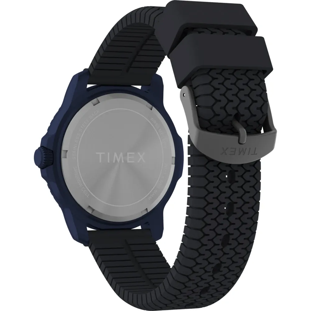 Timex Expedition Timber Blue Dial and Case with Black Rubber Band TW4B34600