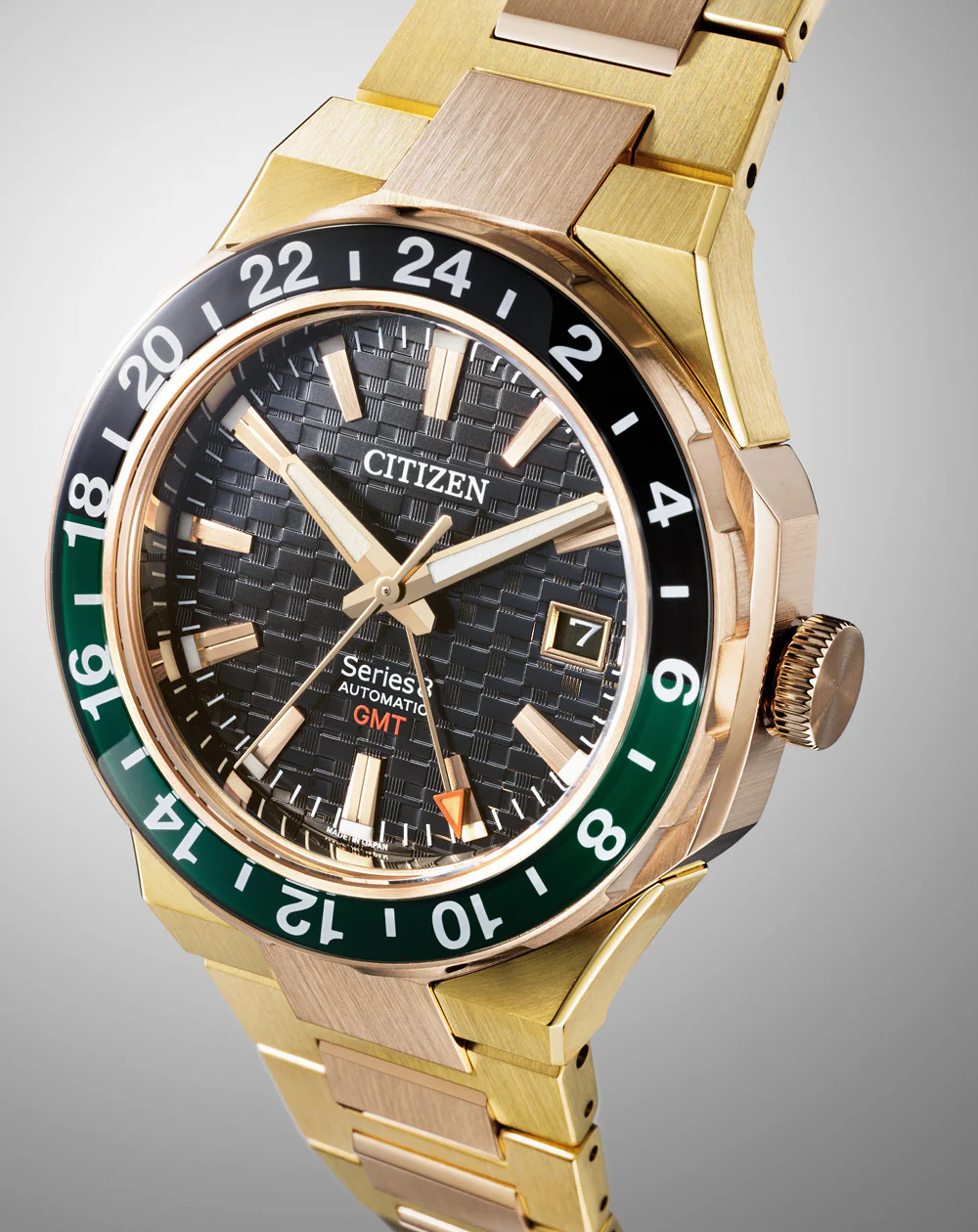 Citizen Series 8 Two Toned Gold and Rose Gold Mechanical Watch NB6033-51E