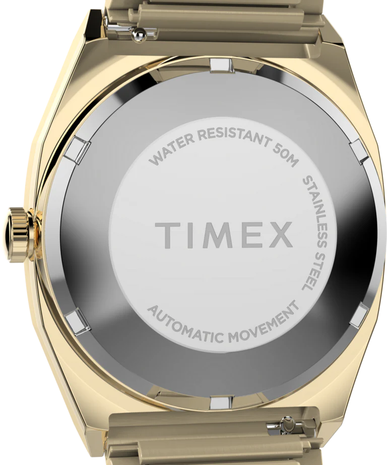Timex Automatic 1983 Reissue Gold Stainless Steel Band Mens Watch TW2Y07200