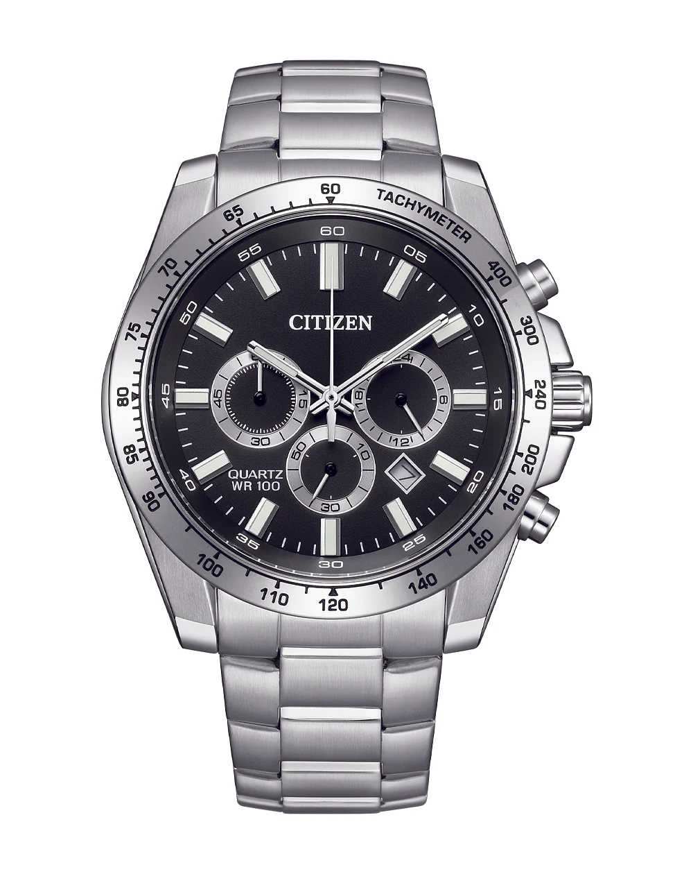 Citizen Quartz Sports Chronograph Black Dial Men's Watch AN8230-59E