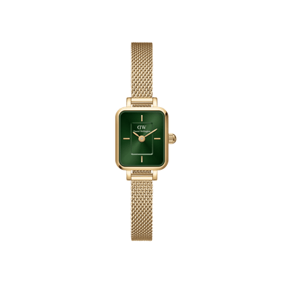 Daniel Wellington Quadro Mini 15x18mm Evergold G Emerald DW00100653