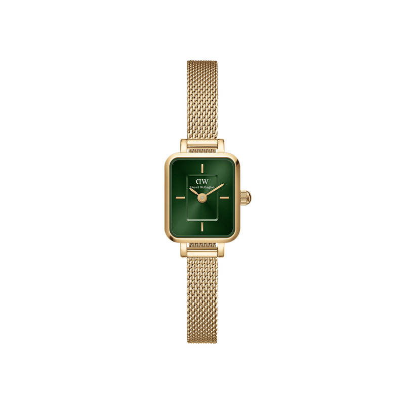 Daniel Wellington Quadro Mini 15x18mm Evergold G Emerald DW00100653