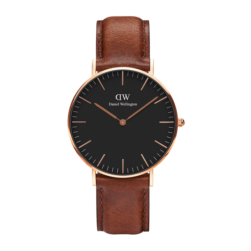 Daniel Wellington Classic 36mm St Mawes Black Dial Watch DW00100136