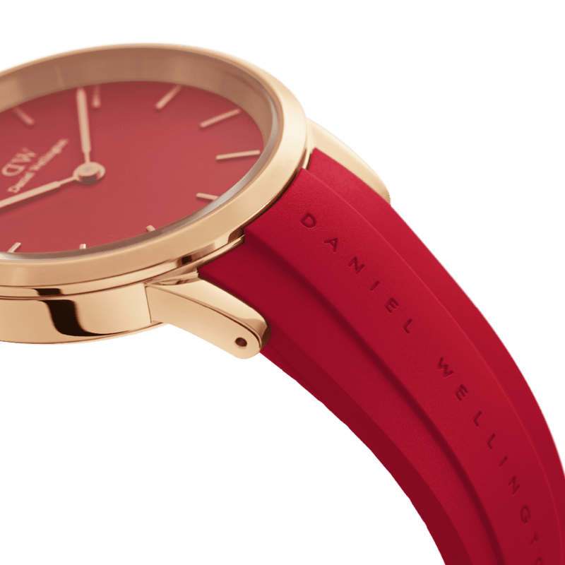 Daniel Wellington Iconic Motion Ruby 40mm Red Dial Watch DW00100502