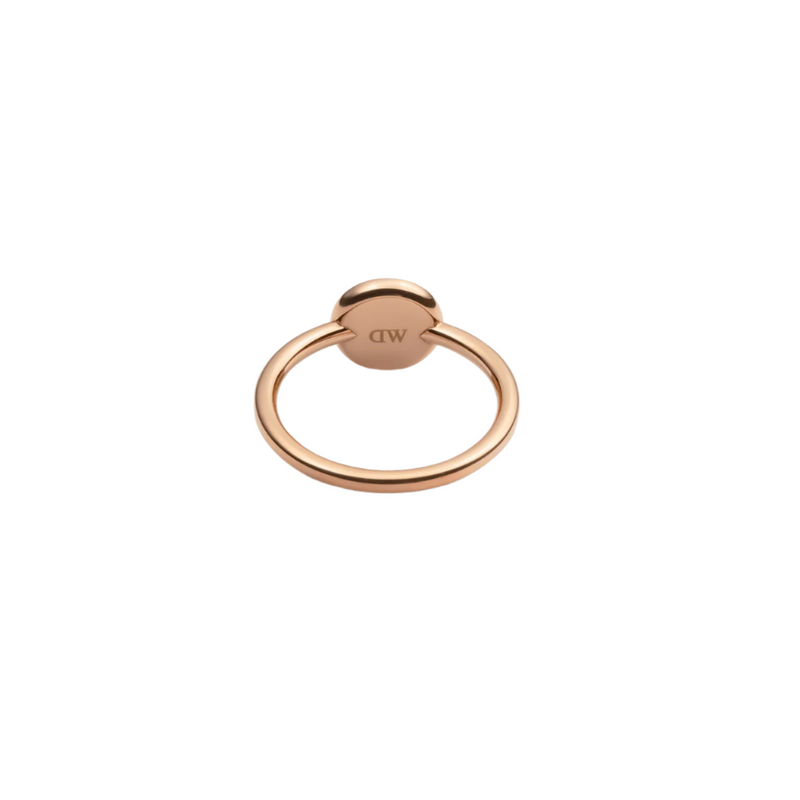 Daniel Wellington Audrey Black Agathe Rose Gold Ring