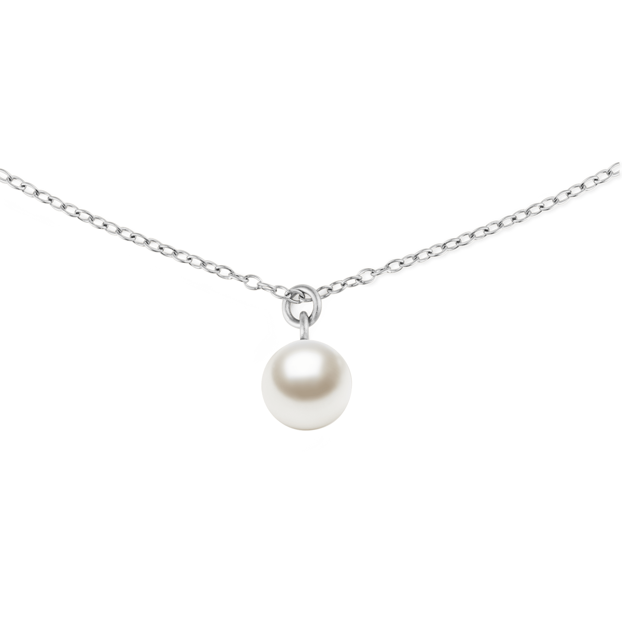 Daniel Wellington Pearl Necklace Silver