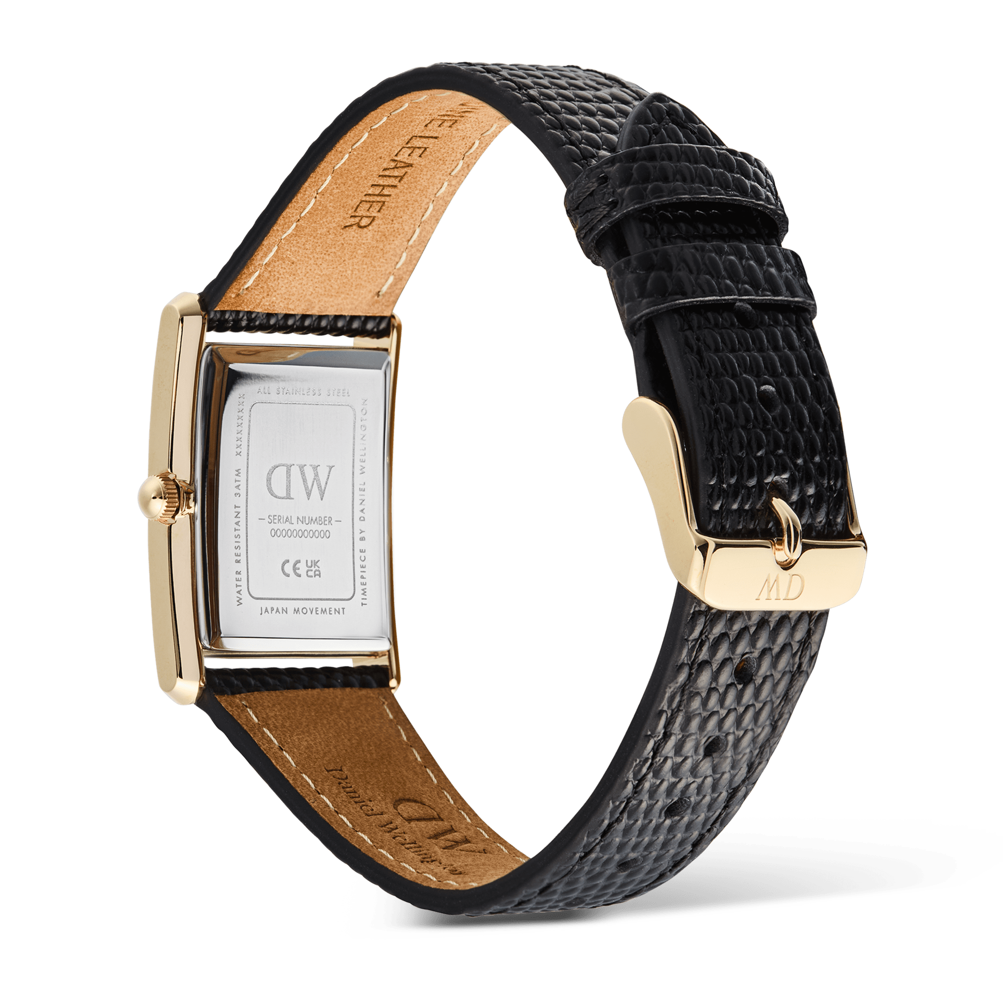 Daniel Wellington Bound Black Lizard Guilloché Gold DW00100899