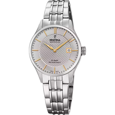 Festina Precision Silver Bracelet Watch Elegantly Crafted in Switzerland F20006-2