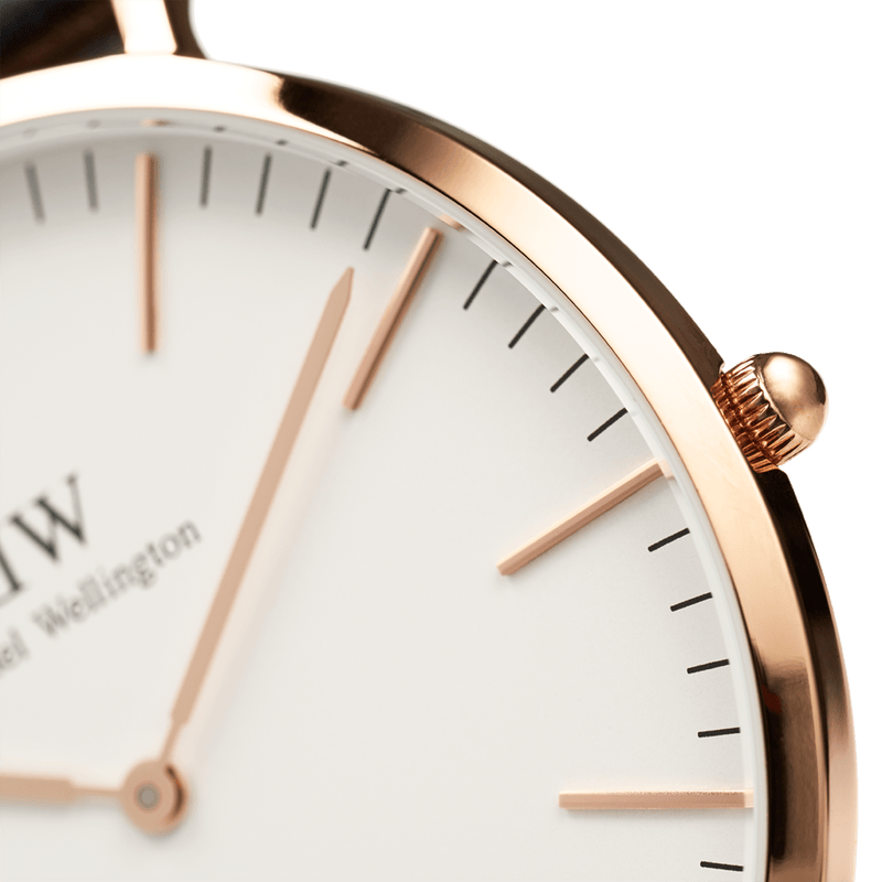 Daniel Wellington Classic 40mm Bayswate White Dial Watch DW00100275