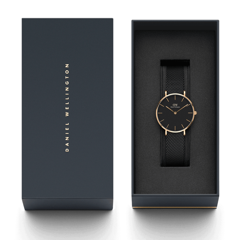 Daniel Wellington Petite 36mm Ashfield Black Dial Watch DW00100307