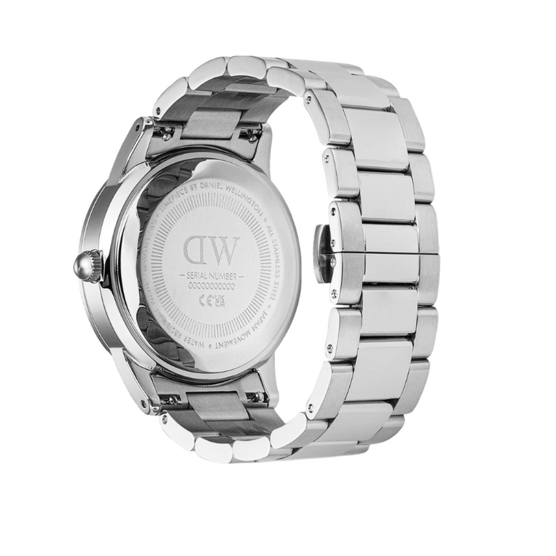 Daniel Wellington Iconic Paradigma Link Blue Bezel White Dial Watch DW00100818