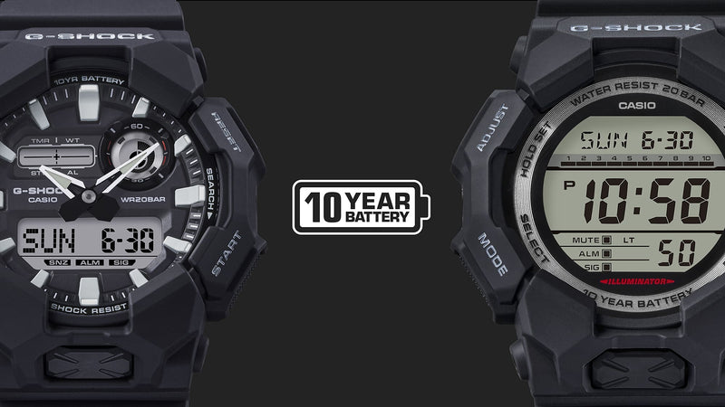 G-Shock Analog Digital Black Resin Band Watch GA010-2A