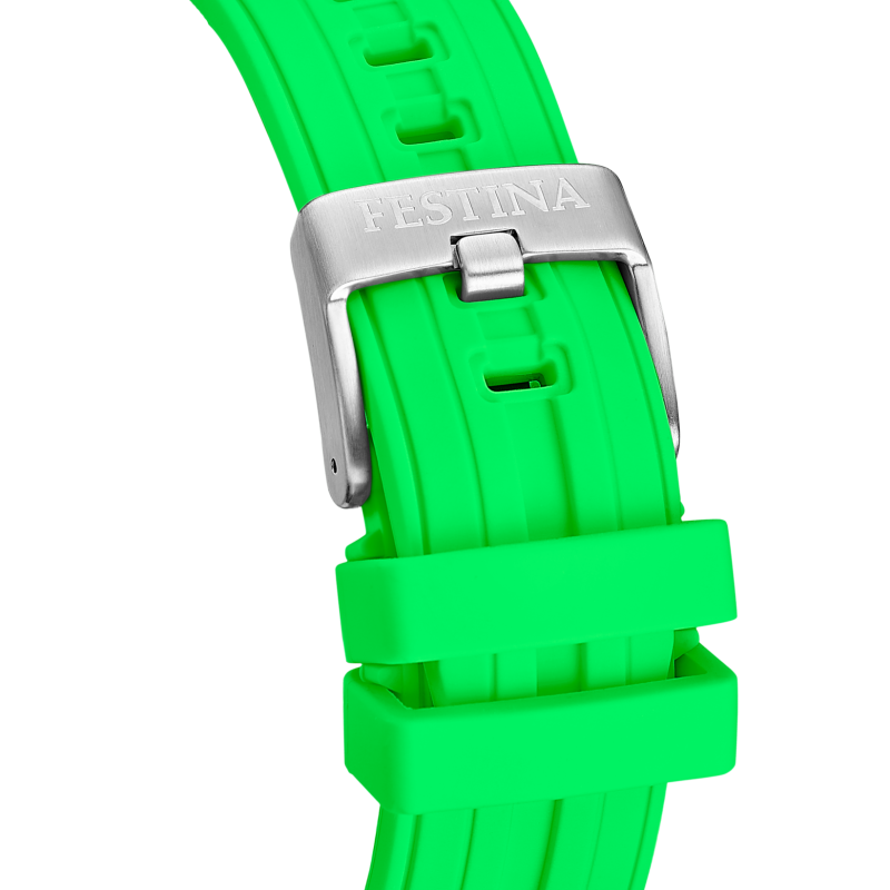 Festina ChronoBike Black Dial Green Rubber Strap Men's Watch F20755/6