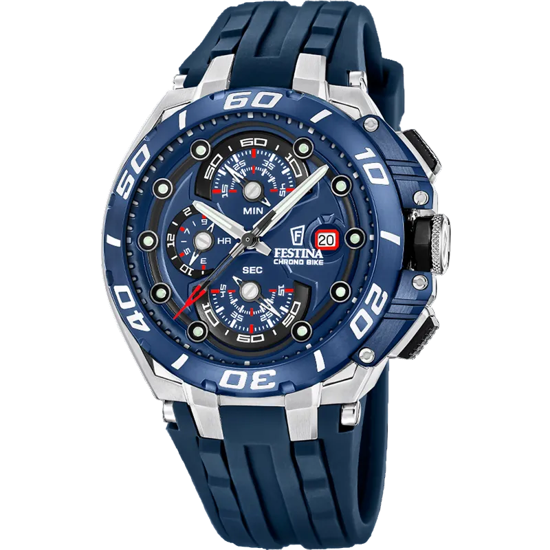 Festina ChronoBike Blue Dial Rubber Strap Men's Watch F20755/4