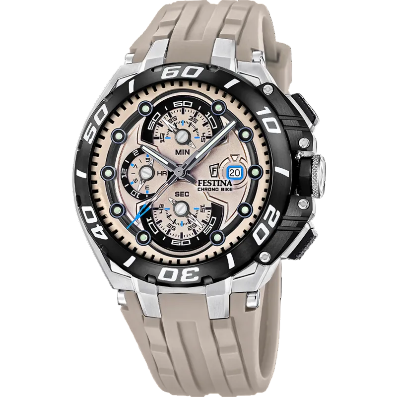 Festina ChronoBike Brown Dial Rubber Strap Men's Watch F20755/2