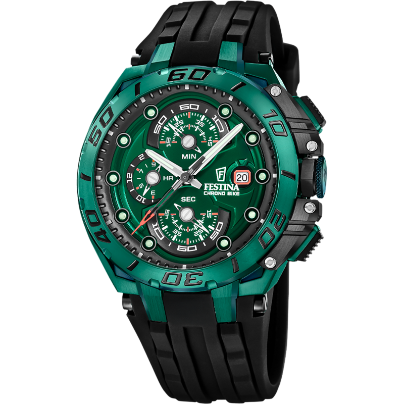 Festina Special Edition Green Dial Stainless Steel Men's Watch F20758/1