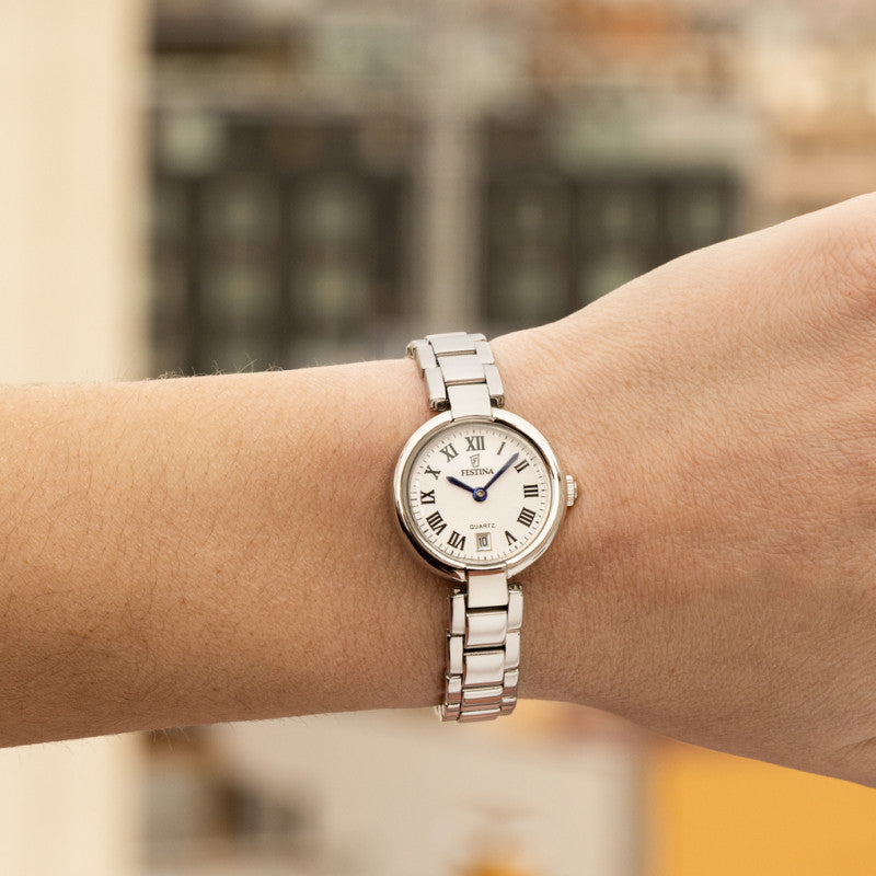 Festina Mademoiselle Silver Dial Stainless Steel Women's Watch F20784/2