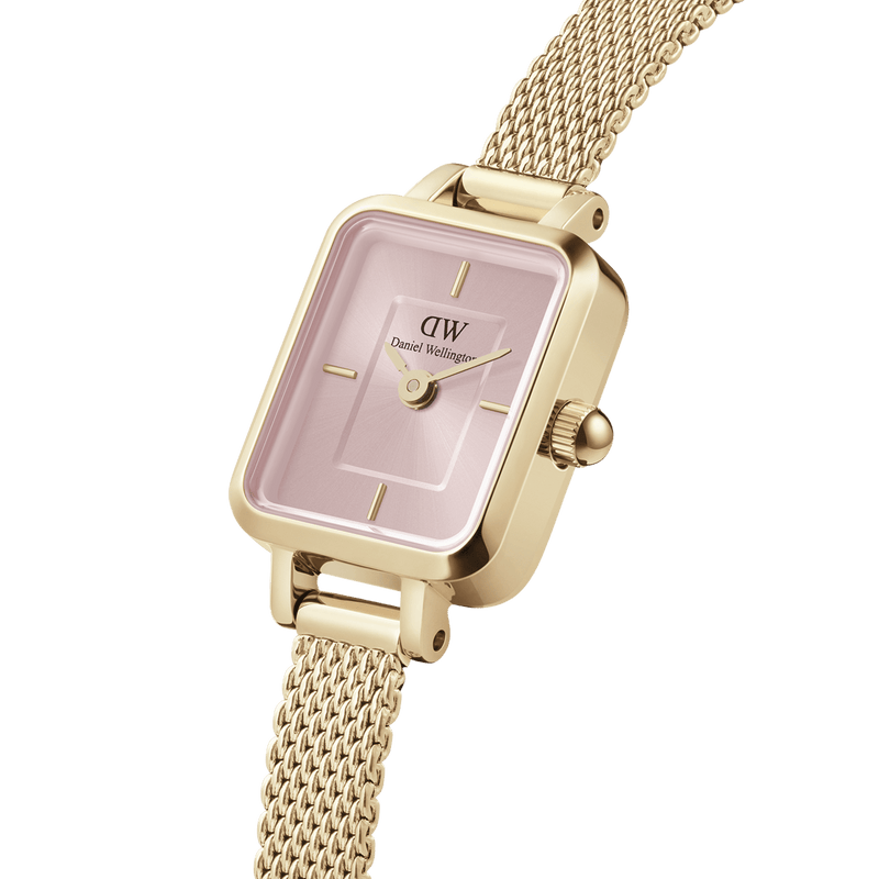 Daniel Wellington Quadro Mini 15.4X18.2 Evergold Blush Watch DW00100655