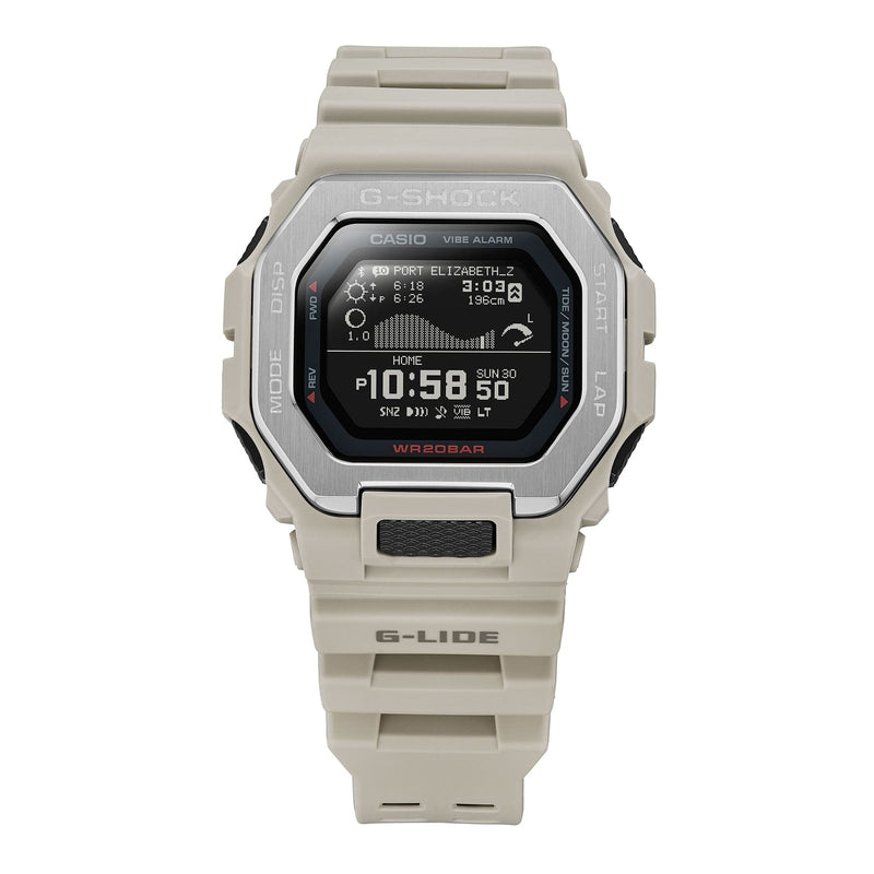 G-Shock G-Lide Sport Tide White Resin Band Watch GBX100-8D