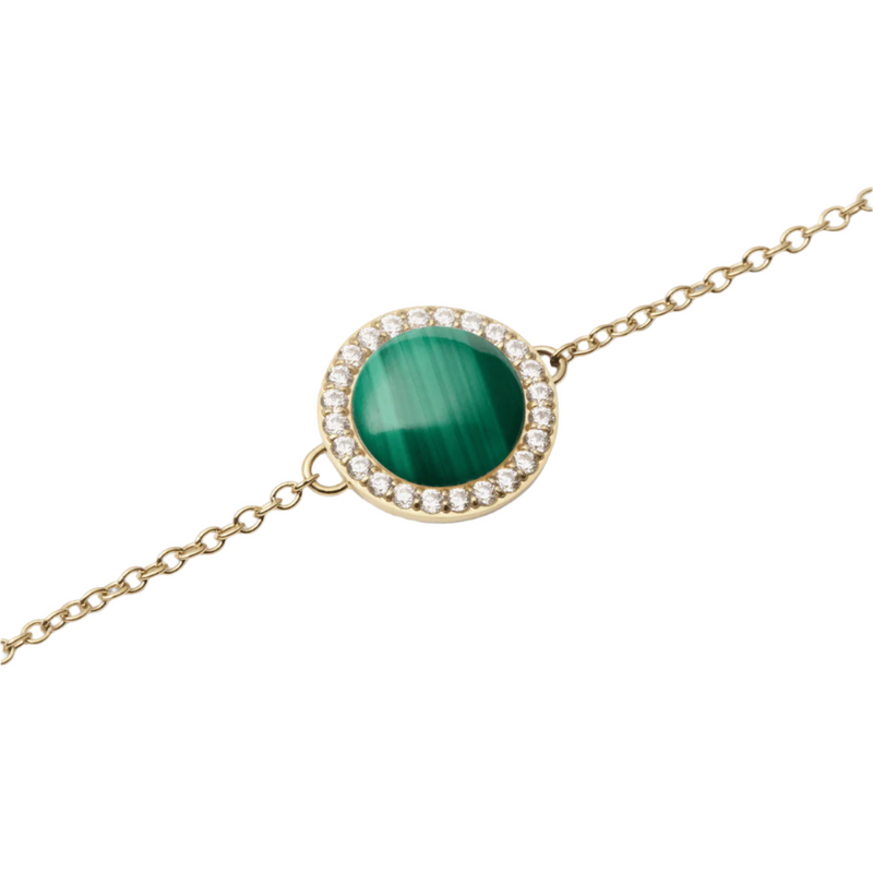 Daniel Wellington Audrey Malachite Gold Bracelet DW00401425