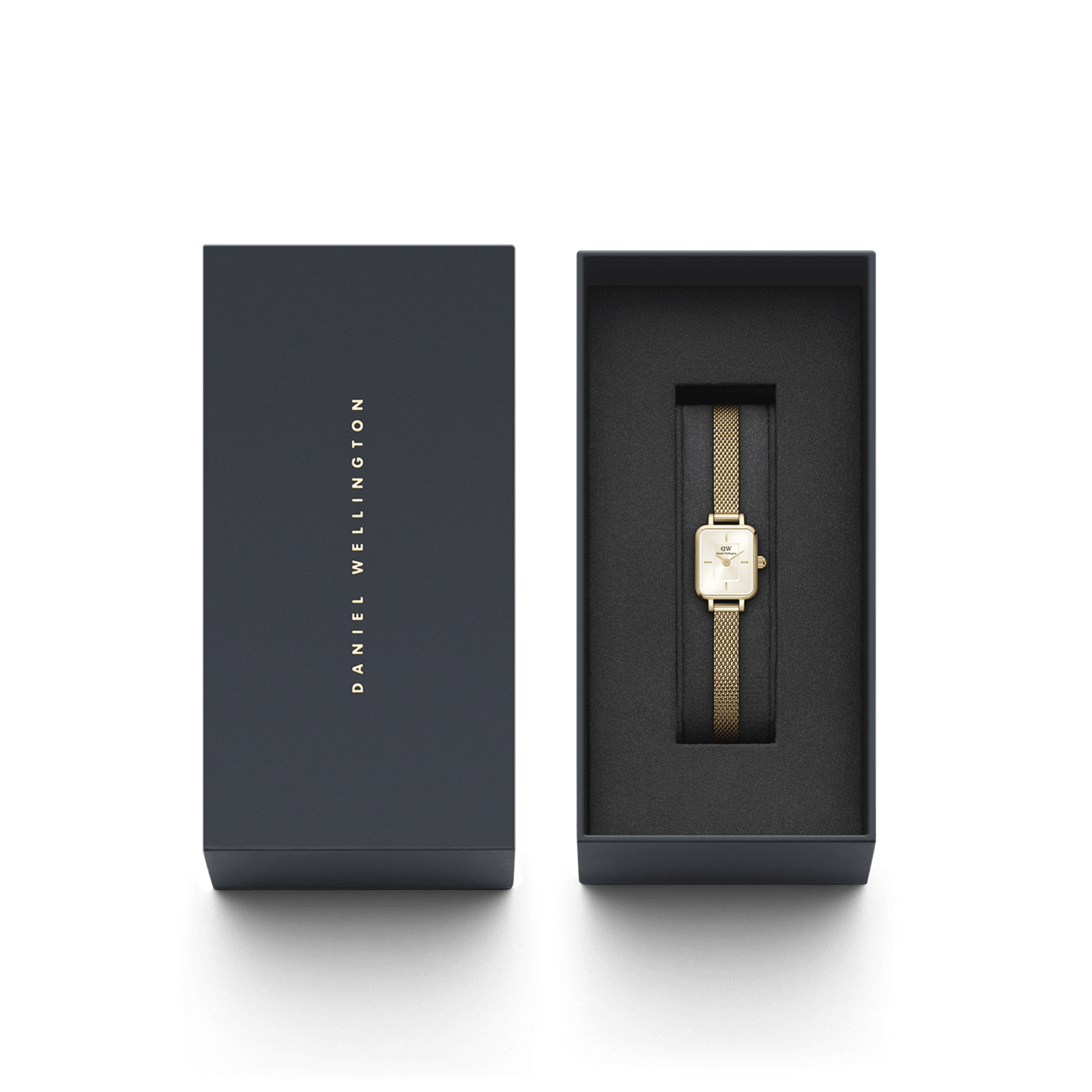 Daniel Wellington QUADRO MINI EVERGOLD CHA 腕時計 DW00100656 Daniel Wellington Quadro Mini 15x18mm Evergold G Champagne