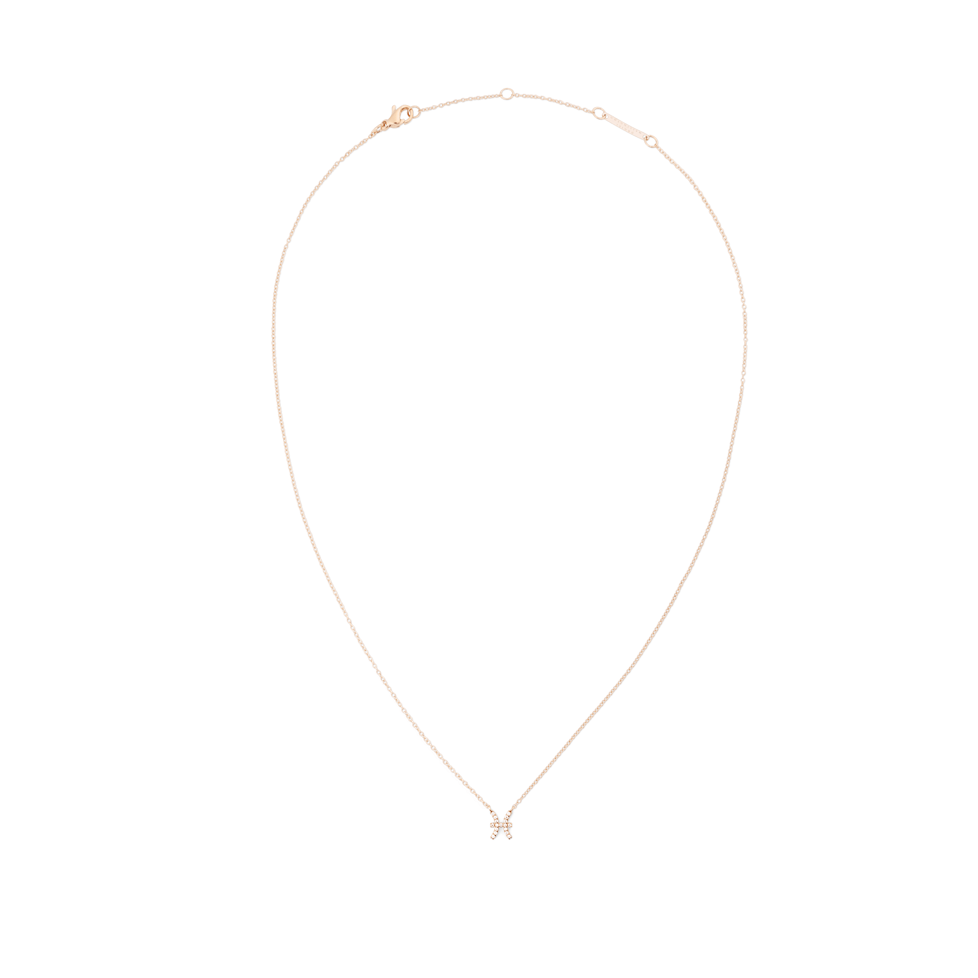 Daniel Wellington Zodiac Crystal Necklace Rose Gold