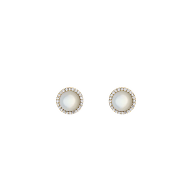 Daniel Wellington Audrey Mother of Pearl Gold Earrings