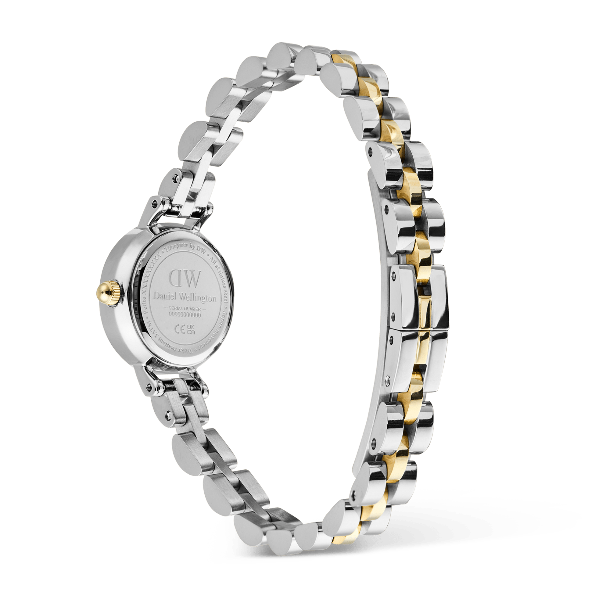 Daniel Wellington Petite Mini Arch 3-Link Two Tone Gold DW00100923