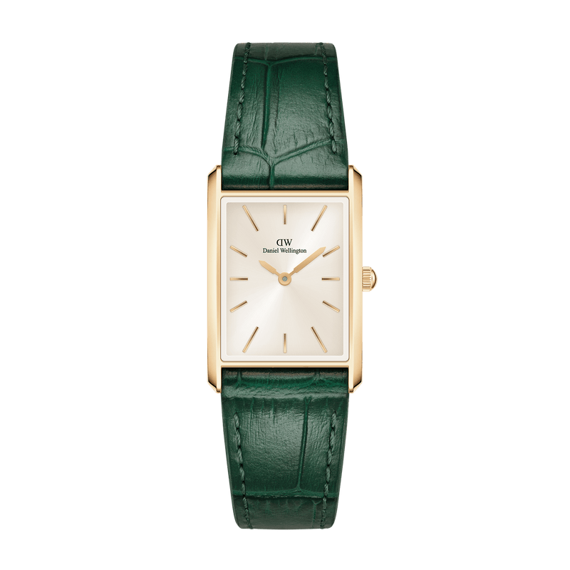 Daniel Wellington Crocodile-Embossed Champagne Gold Elegance Watch DW00100695