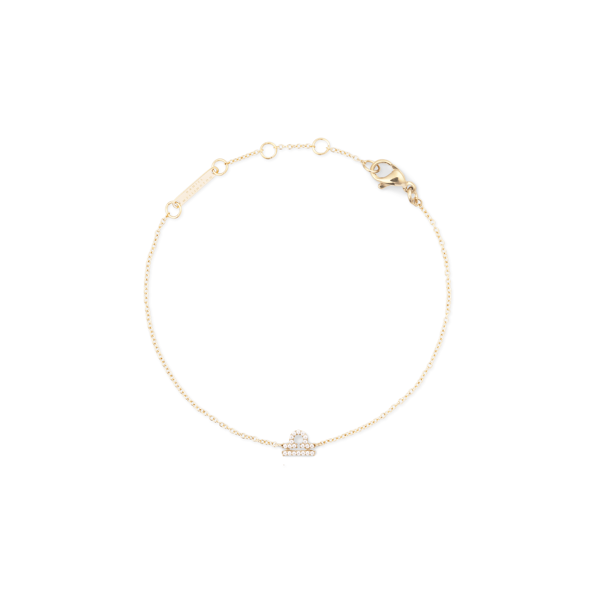 Daniel Wellington Crystal Zodiac Chain Bracelet Gold