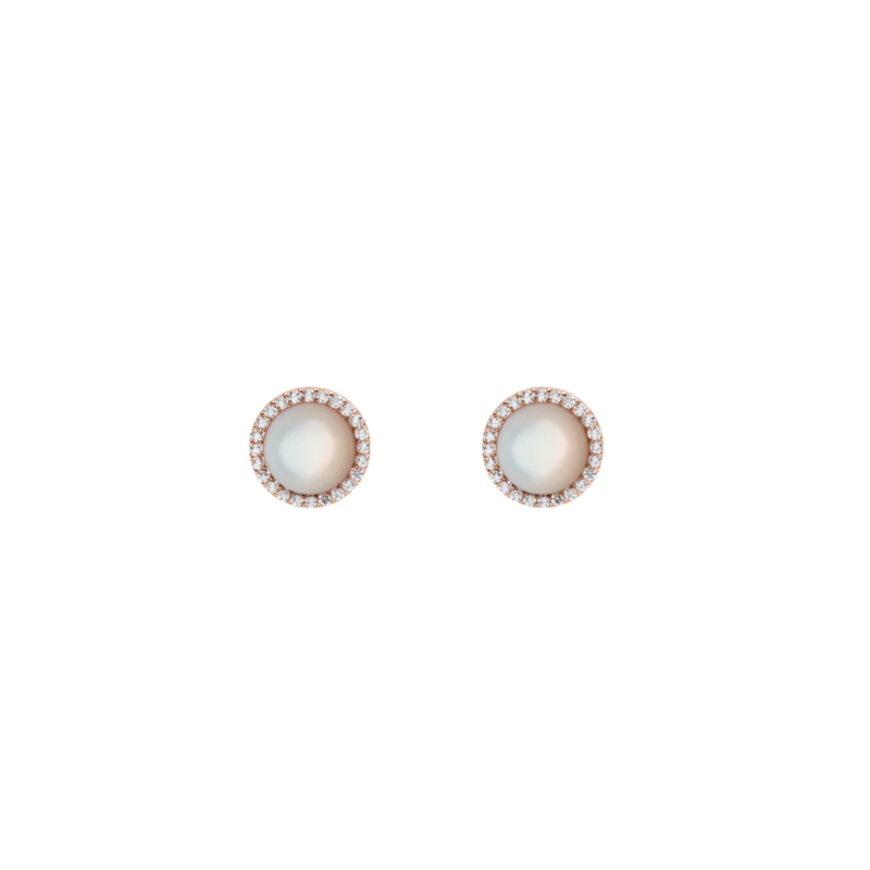 Daniel Wellington Audrey Mother of Pearl Rose Gold Earrings DW00401411