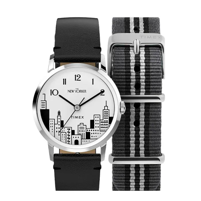 Timex New Yorker TWG066100 white dial watch